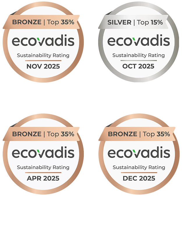 EcoVadis社のサステナビリティ評価メダル